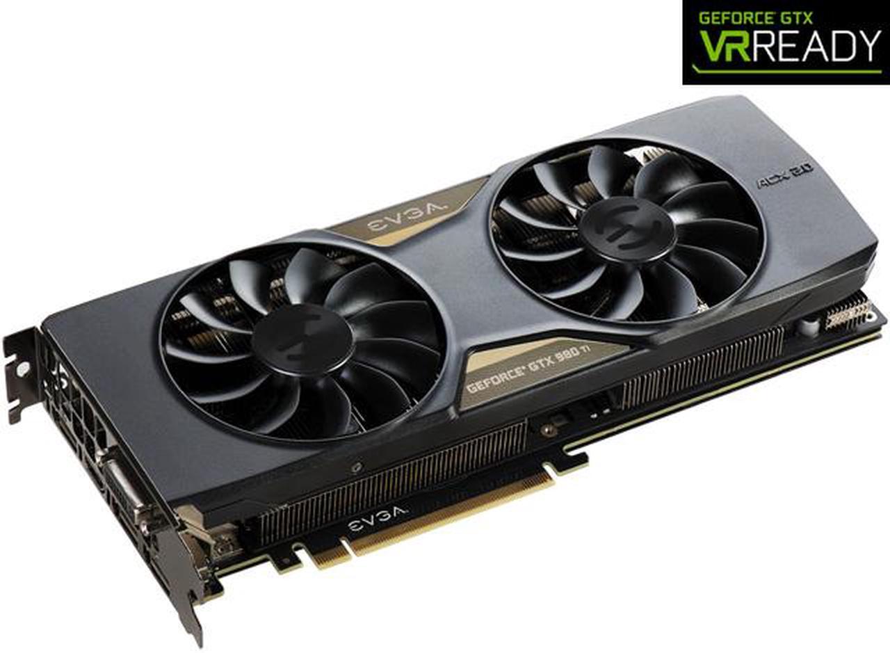 Main image of EVGA GeForce GTX 980 Ti 06G-P4-4996-KR 6GB FTW GAMING w/ACX 2.0+, Whisper Silent Cooling w/ Free Installed Backplate Graphics Card