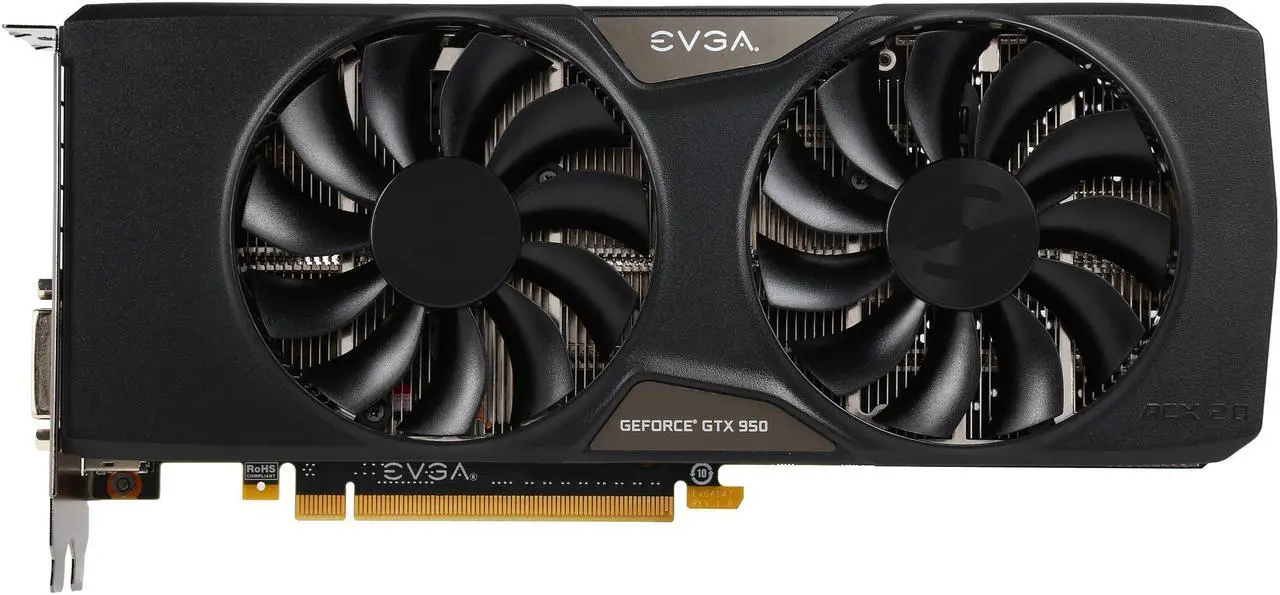 Alt view image 3 of 6 - EVGA GeForce GTX 950 02G-P4-2956-RX 2GB SC+ GAMING, Silent Cooling Gaming Graphics Card - Certified Refurbished