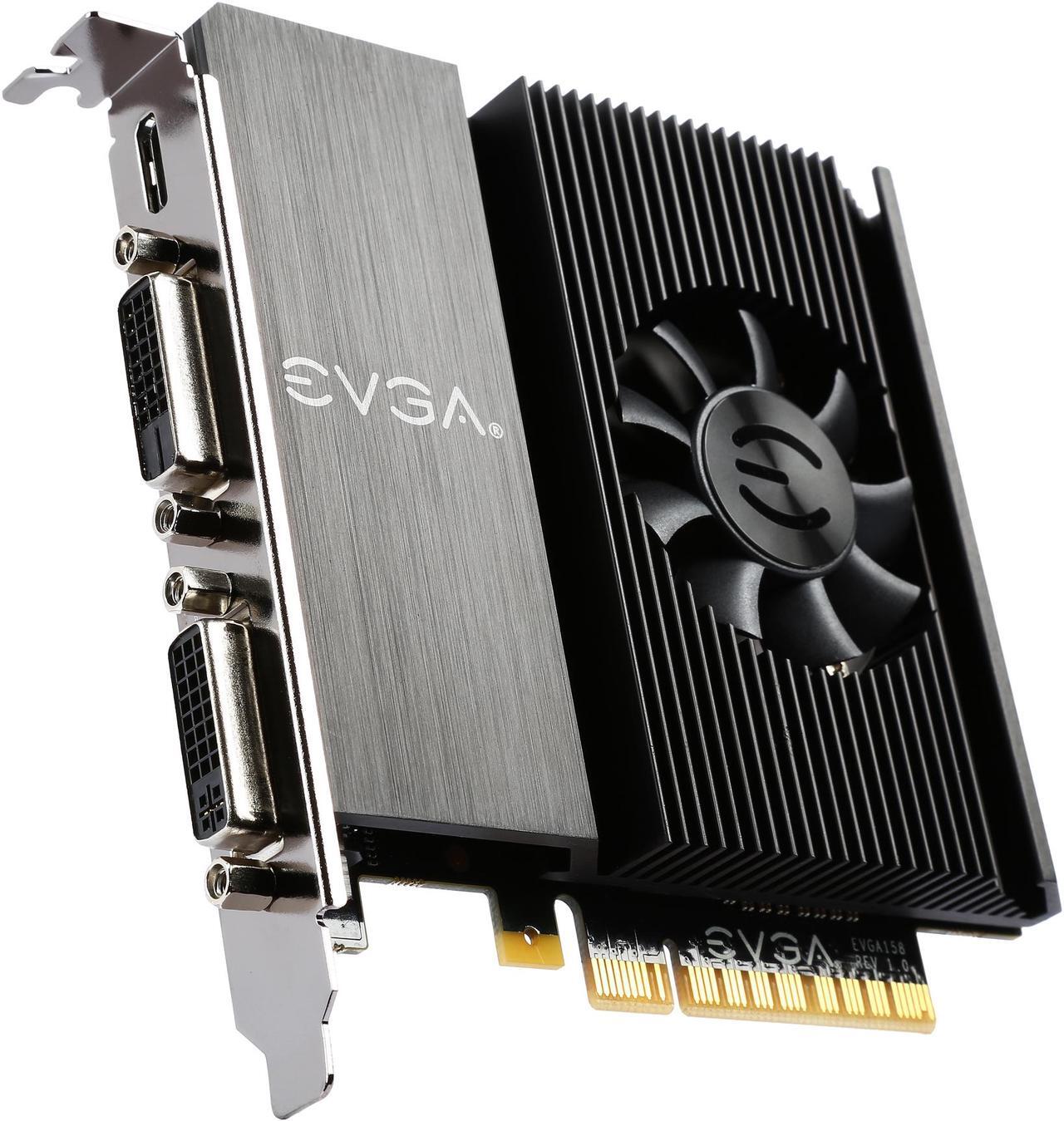 Main image of EVGA GeForce GT 710 2GB DDR3 PCI Express 2.0 Graphics Card 02G-P3-2717-KR