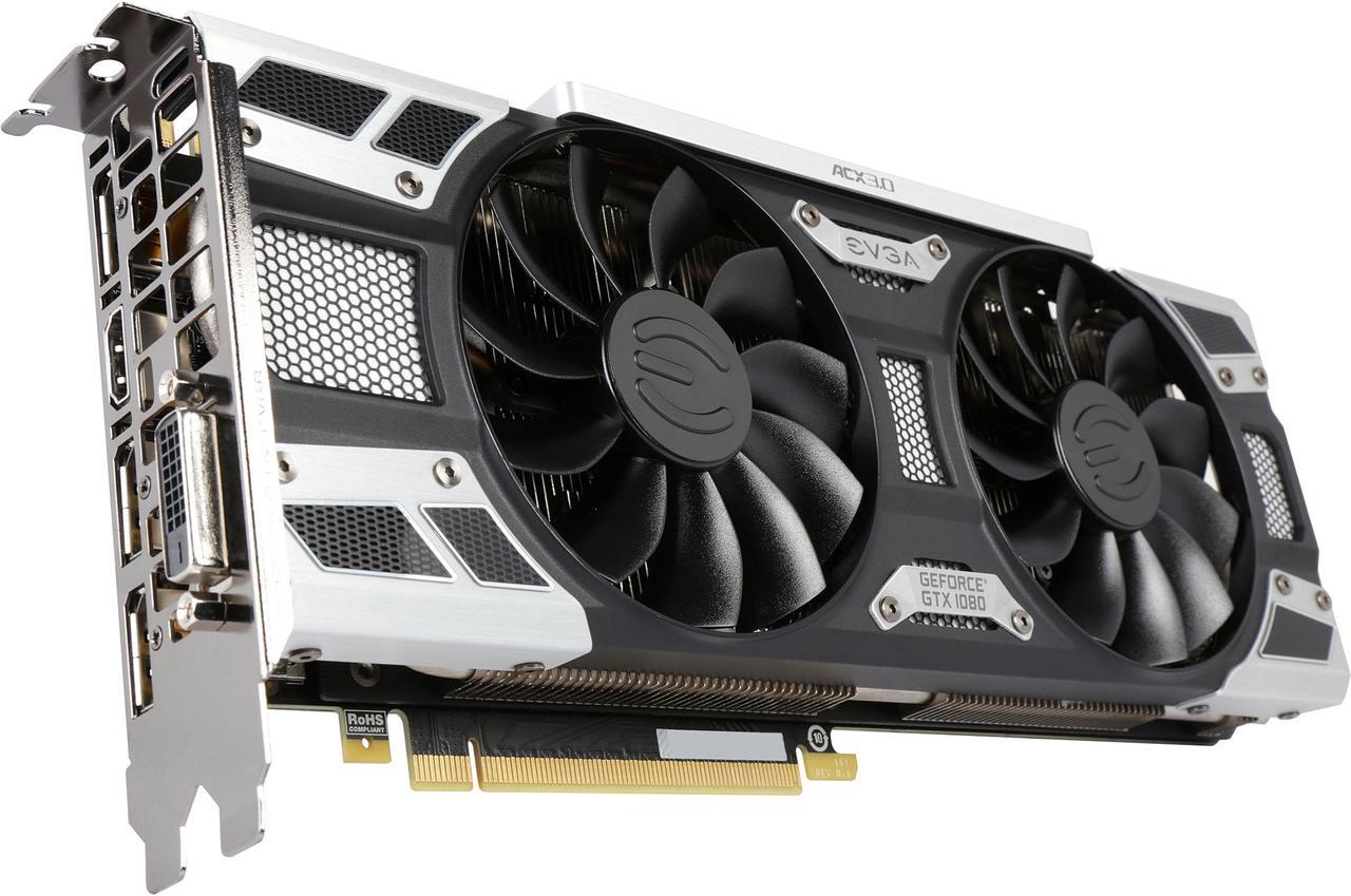 EVGA GeForce GTX 1080 SC GAMING ACX 3.0, 08G-P4-6183-KR, 8GB GDDR5X, LED, DX12 OSD Support (PXOC)