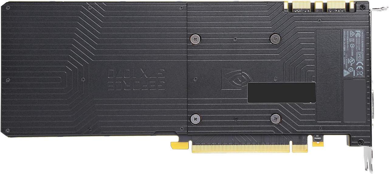Alt view image 5 of 6 - EVGA GeForce GTX 1070 Founders Edition, 08G-P4-6170-KR, 8GB GDDR5, LED, DX12 OSD Support (PXOC)