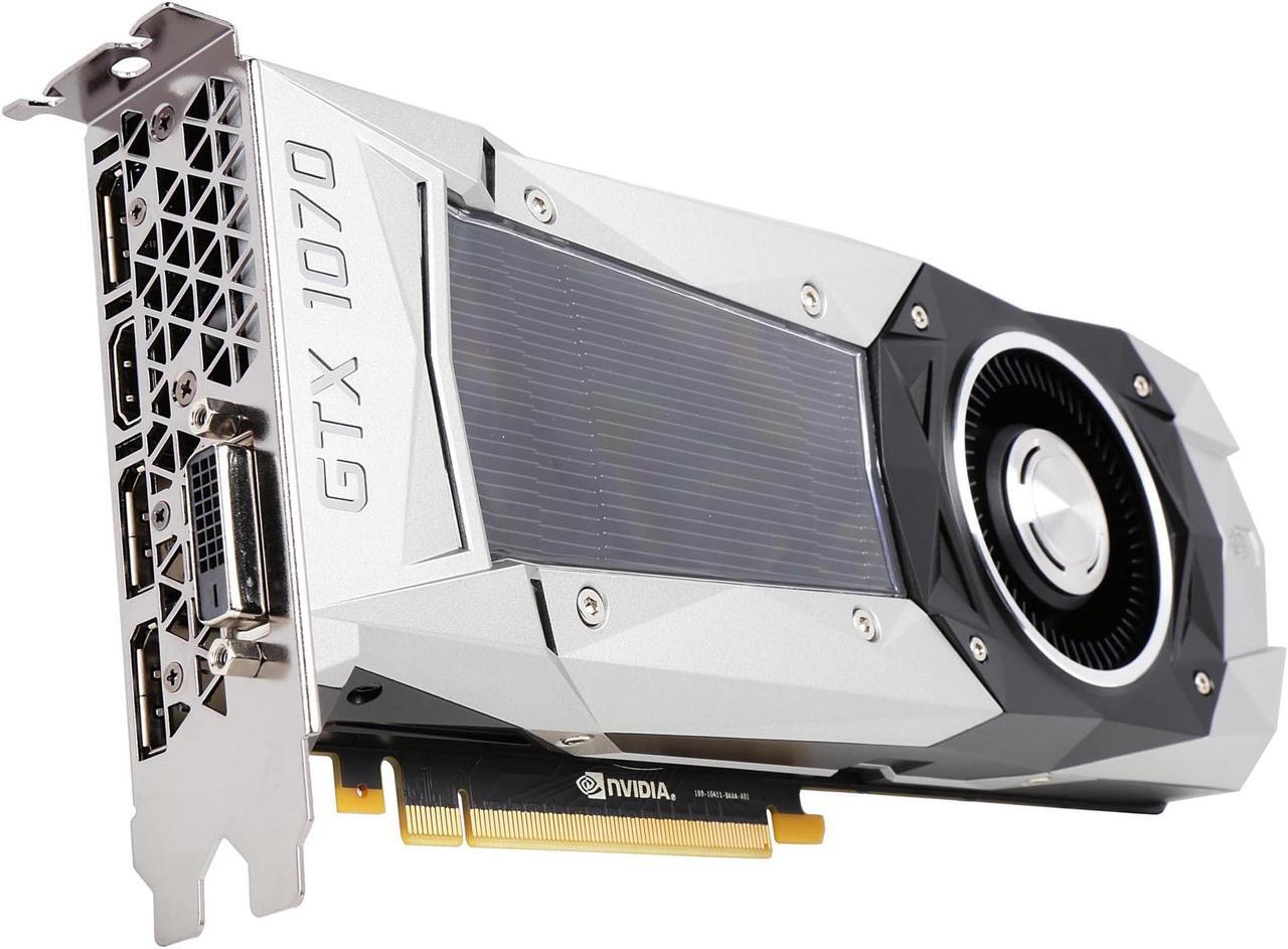 Main image of EVGA GeForce GTX 1070 Founders Edition, 08G-P4-6170-KR, 8GB GDDR5, LED, DX12 OSD Support (PXOC)