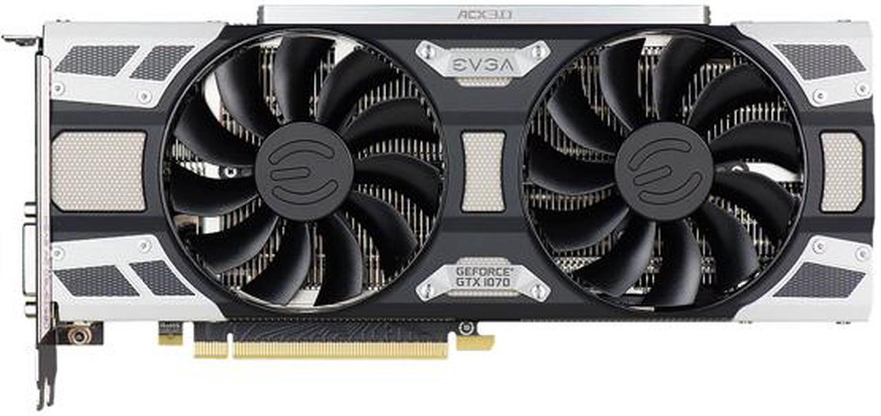 Alt view image 3 of 7 - EVGA GeForce GTX 1070 SC GAMING ACX 3.0, 08G-P4-6173-KR, 8GB GDDR5, LED, DX12 OSD Support (PXOC)