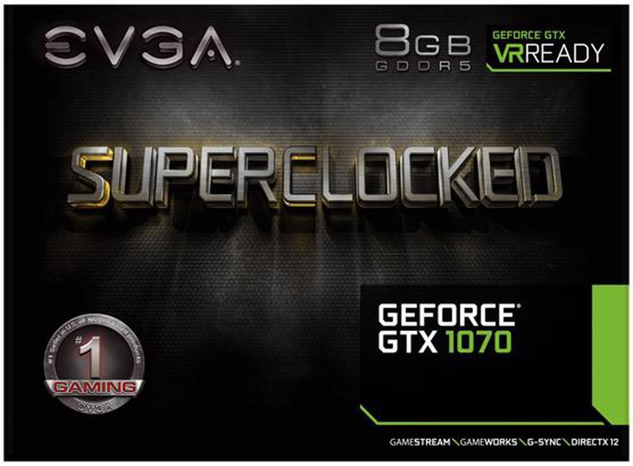 Alt view image 7 of 7 - EVGA GeForce GTX 1070 SC GAMING ACX 3.0, 08G-P4-6173-KR, 8GB GDDR5, LED, DX12 OSD Support (PXOC)