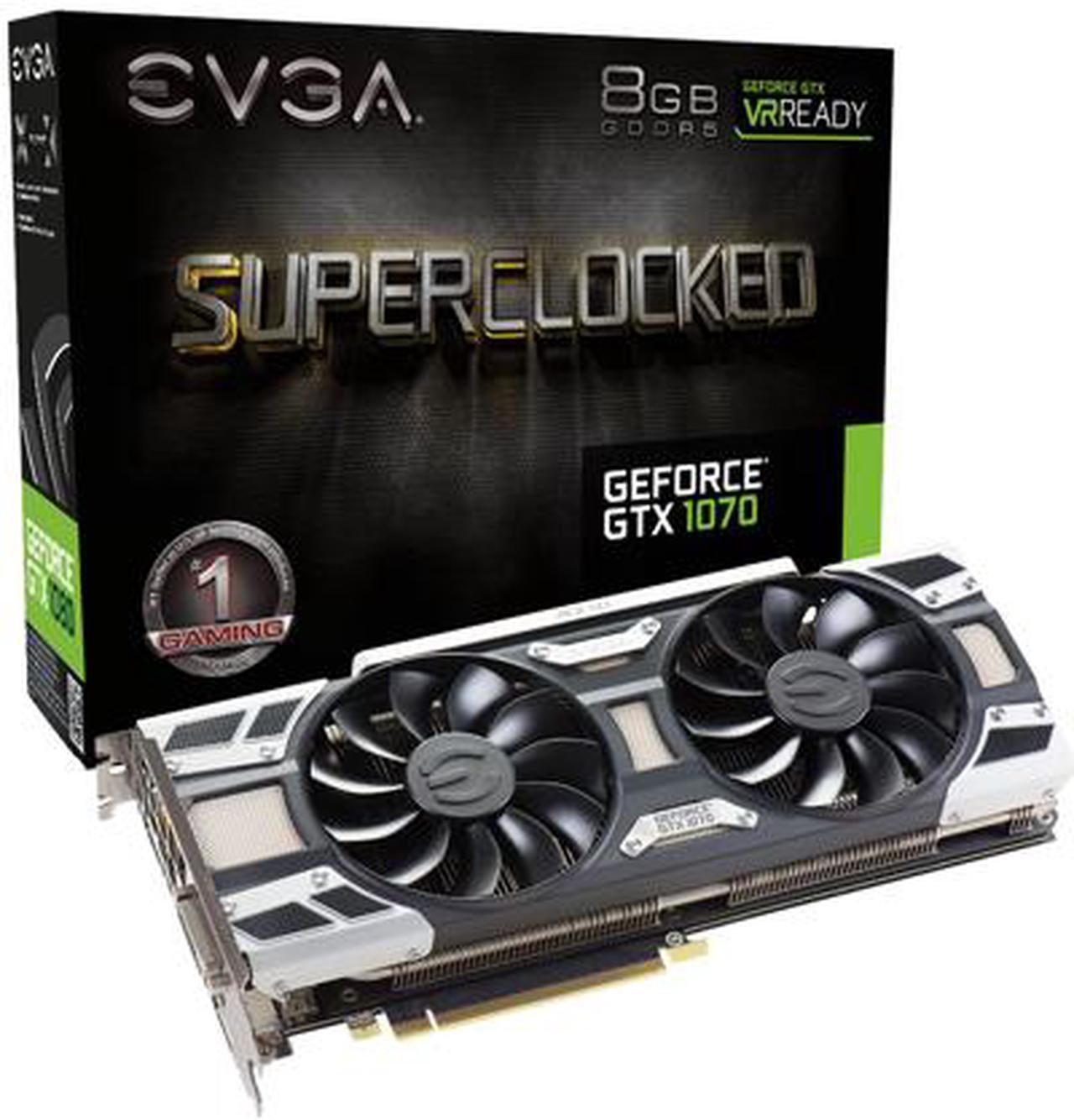 Alt view image 6 of 7 - EVGA GeForce GTX 1070 SC GAMING ACX 3.0, 08G-P4-6173-KR, 8GB GDDR5, LED, DX12 OSD Support (PXOC)