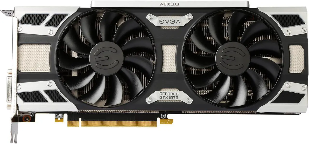 Alt view image 4 of 6 - EVGA GeForce GTX 1070 GAMING ACX 3.0, 08G-P4-6171-KR, 8GB GDDR5, LED, DX12 OSD Support (PXOC)