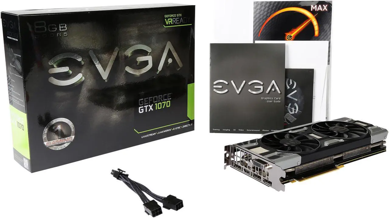 Alt view image 7 of 6 - EVGA GeForce GTX 1070 GAMING ACX 3.0, 08G-P4-6171-KR, 8GB GDDR5, LED, DX12 OSD Support (PXOC)