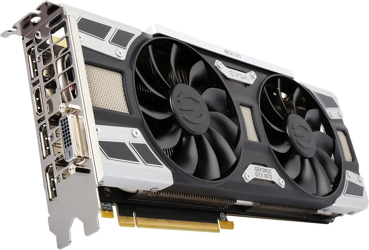 Main image of EVGA GeForce GTX 1070 GAMING ACX 3.0, 08G-P4-6171-KR, 8GB GDDR5, LED, DX12 OSD Support (PXOC)