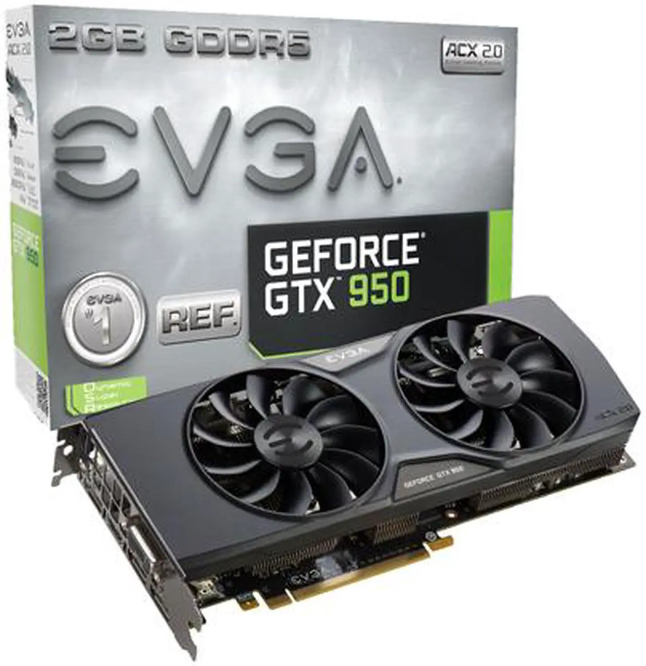 Alt view image 8 of 8 - EVGA GeForce GTX 950 2GB GDDR5 PCI Express 3.0 x16 SLI Support Graphics Card 02G-P4-1953-KR