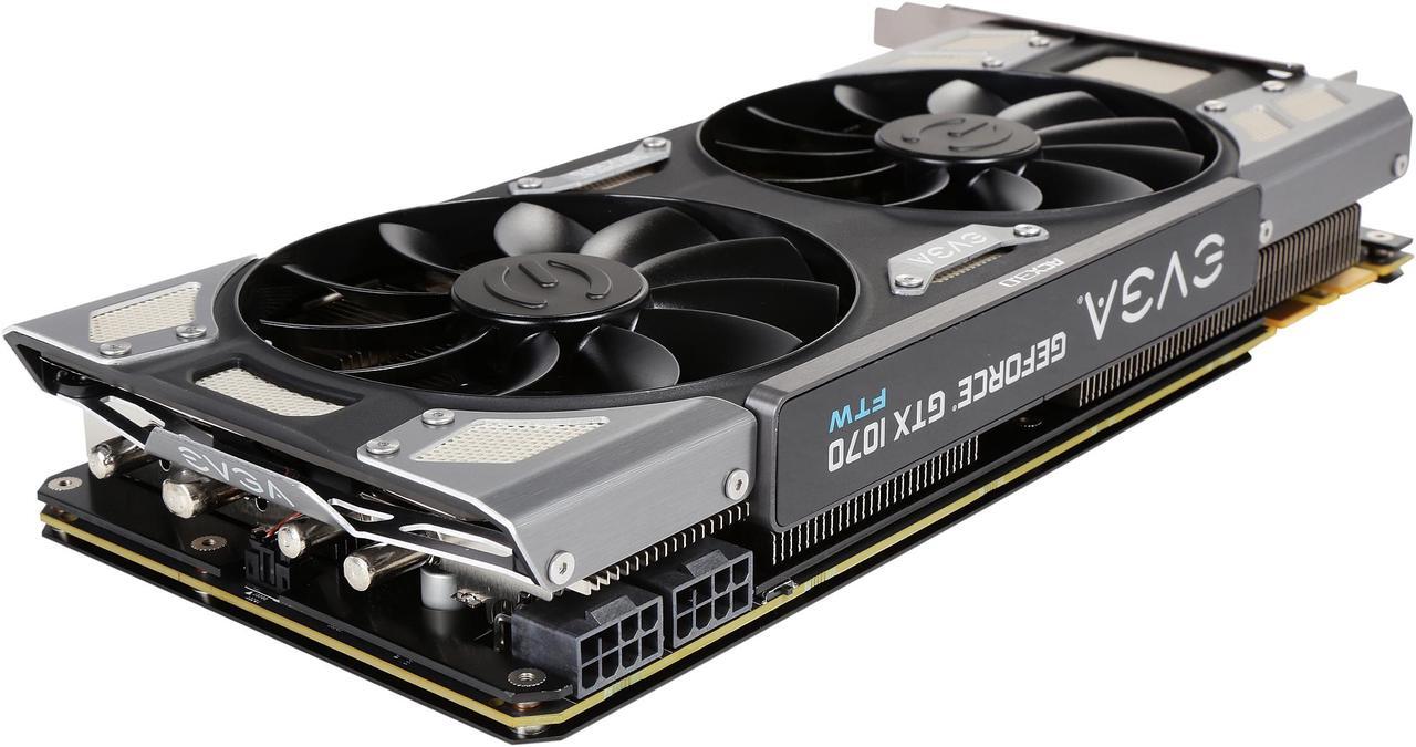 Alt view image 5 of 6 - EVGA GeForce GTX 1070 FTW GAMING ACX 3.0, 08G-P4-6276-KR, 8GB GDDR5, RGB LED, 10CM FAN, 10 Power Phases, Double BIOS, DX12 OSD Support (PXOC)