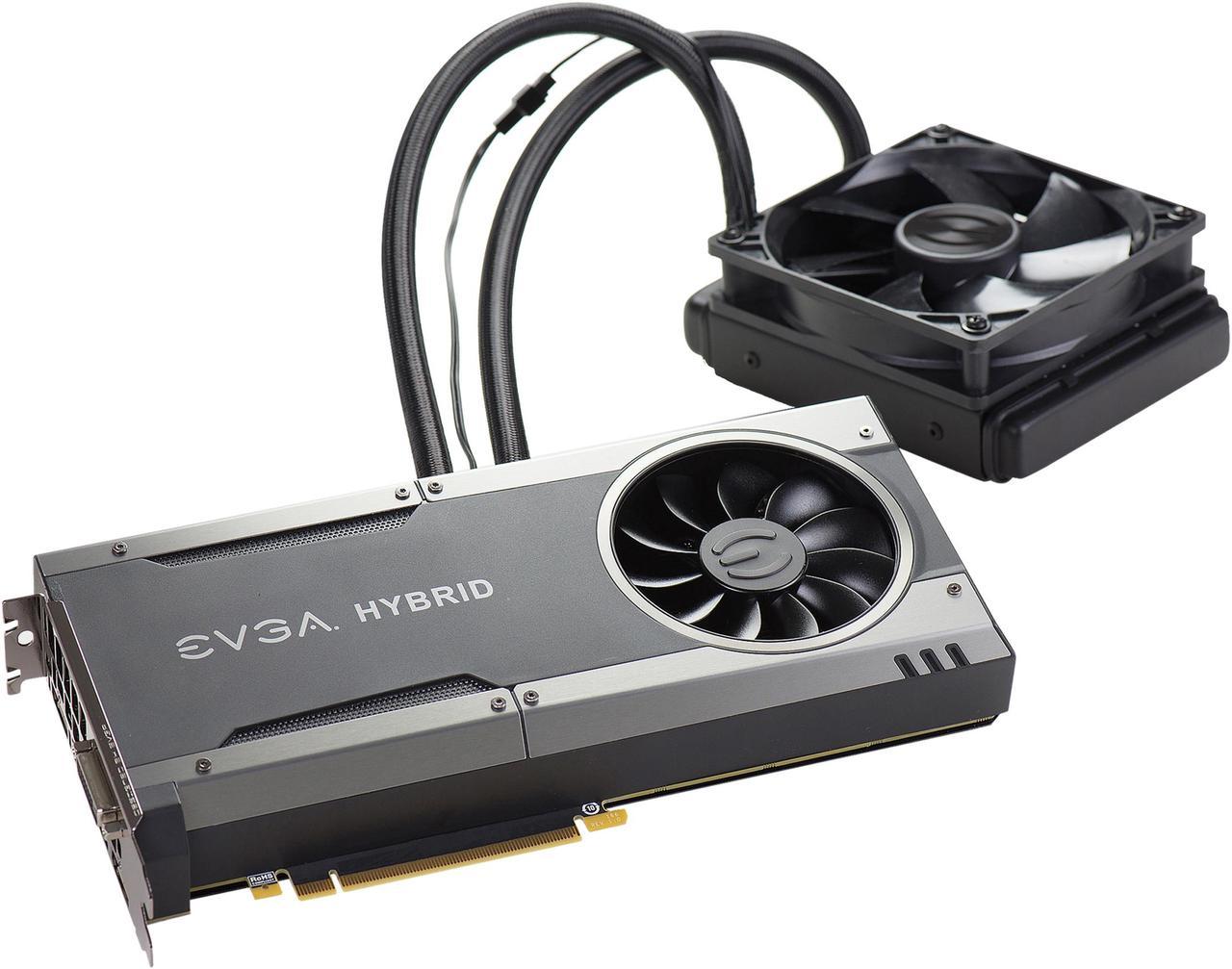 EVGA GeForce GTX 1080 FTW HYBRID GAMING, 08G-P4-6288-KR, 8GB GDDR5X, RGB LED, All-In-One Watercooling with 10CM FAN, 10 Power Phases, Double BIOS, DX12 OSD Support (PXOC)