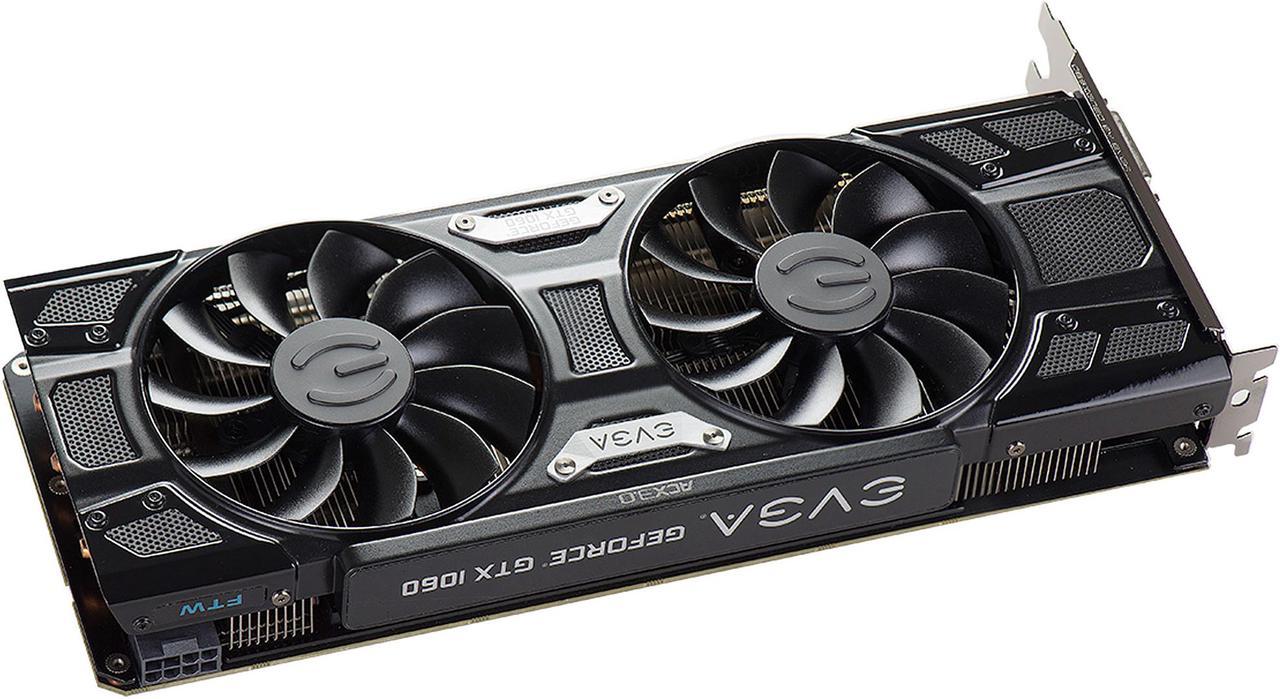 Alt view image 4 of 8 - EVGA GeForce GTX 1060 6GB GDDR5 PCI Express 3.0 FTW+ GAMING ACX 3.0 Video Card 06G-P4-6368-KR
