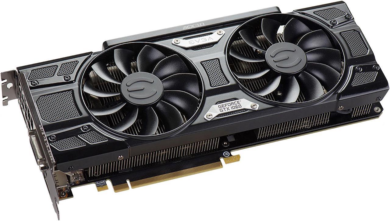 Main image of EVGA GeForce GTX 1060 6GB GDDR5 PCI Express 3.0 FTW+ GAMING ACX 3.0 Video Card 06G-P4-6368-KR