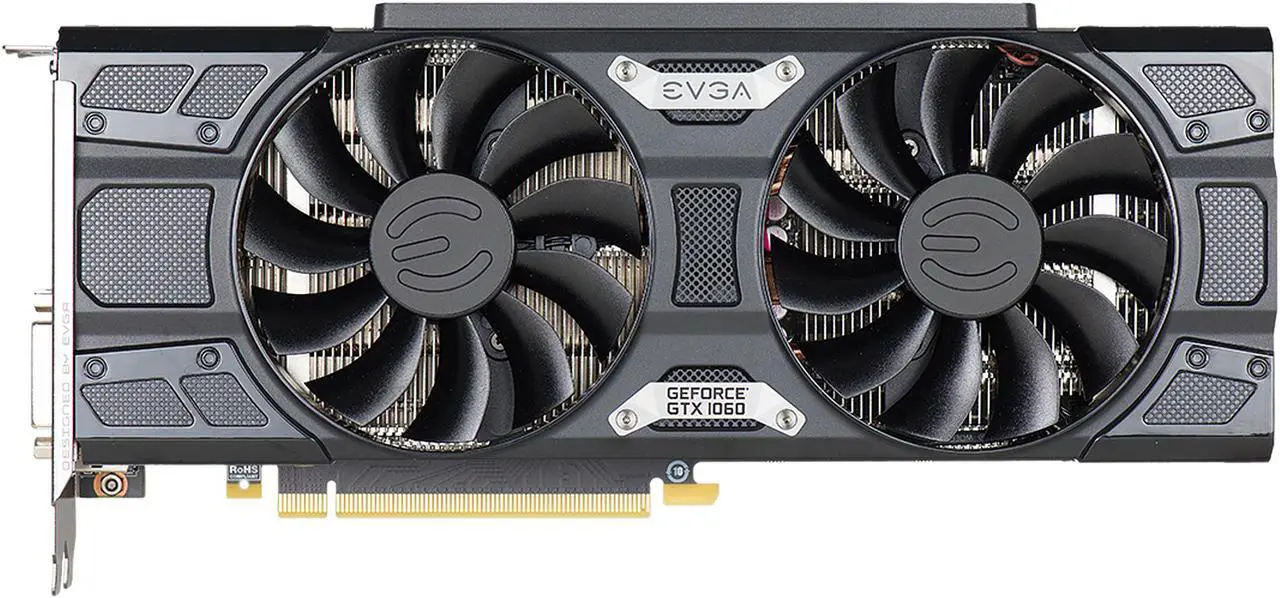 Alt view image 3 of 7 - EVGA GeForce GTX 1060 6GB SSC GAMING ACX 3.0, 6GB GDDR5, LED, DX12 OSD Support (PXOC), 06G-P4-6267-KR