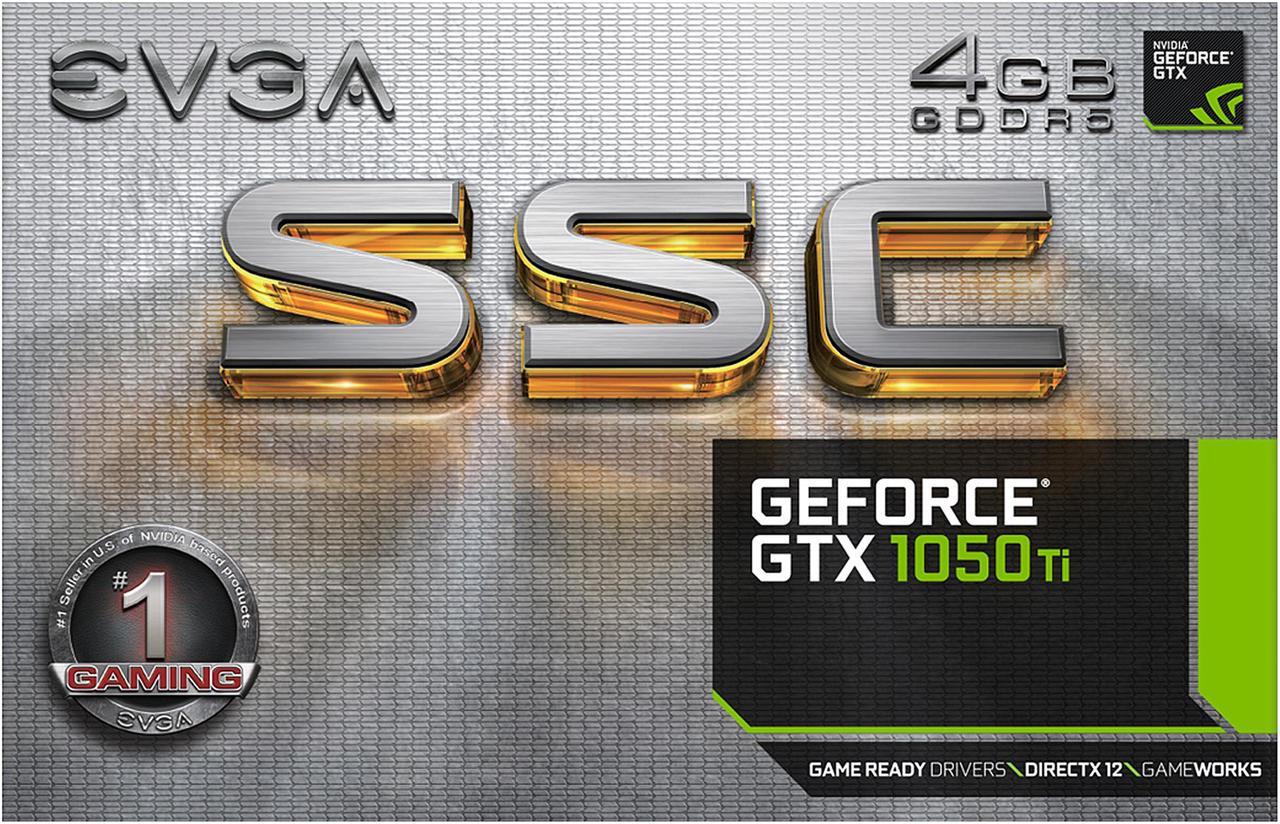 Alt view image 8 of 8 - EVGA GeForce GTX 1050 Ti SSC GAMING ACX 3.0, 04G-P4-6255-KR, 4GB GDDR5, DX12 OSD Support (PXOC)