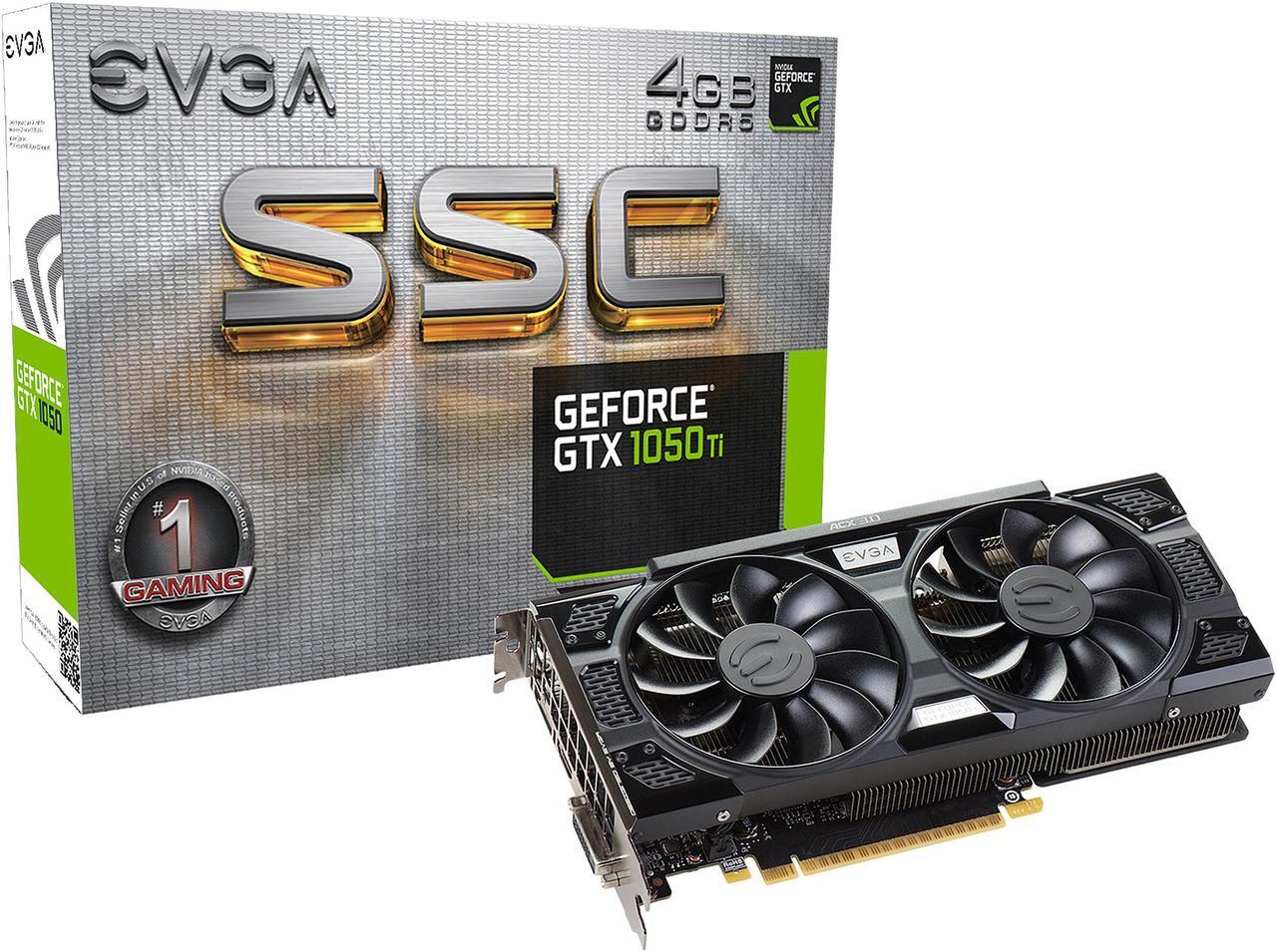 Alt view image 7 of 8 - EVGA GeForce GTX 1050 Ti SSC GAMING ACX 3.0, 04G-P4-6255-KR, 4GB GDDR5, DX12 OSD Support (PXOC)