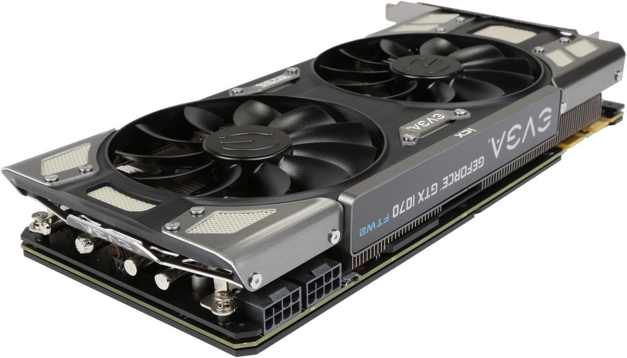 Alt view image 5 of 6 - EVGA GeForce GTX 1070 FTW2 GAMING iCX, 08G-P4-6676-KR, 8GB GDDR5, RGB LED, 9 Thermal Sensors, Asynchronous Fan Control, Thermal Display LED System, Optimized Airflow Fin Design, Die Cast/Form Fitted Baseplate/Backplate