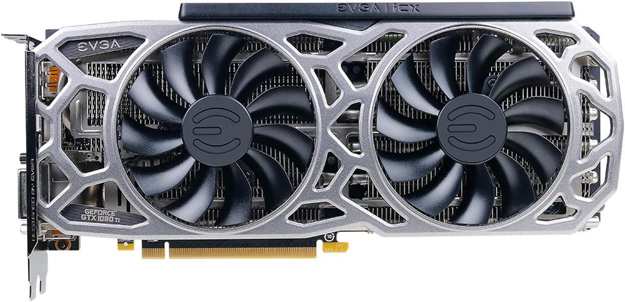 Alt view image 3 of 7 - EVGA GeForce GTX 1080 Ti SC2 GAMING, 11G-P4-6593-KR, 11GB GDDR5X, iCX Technology - 9 Thermal Sensors & RGB LED G/P/M