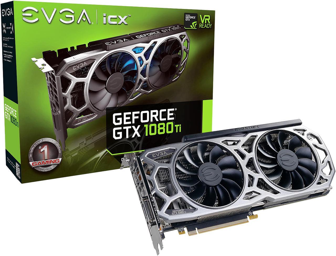 Alt view image 6 of 7 - EVGA GeForce GTX 1080 Ti SC2 GAMING, 11G-P4-6593-KR, 11GB GDDR5X, iCX Technology - 9 Thermal Sensors & RGB LED G/P/M
