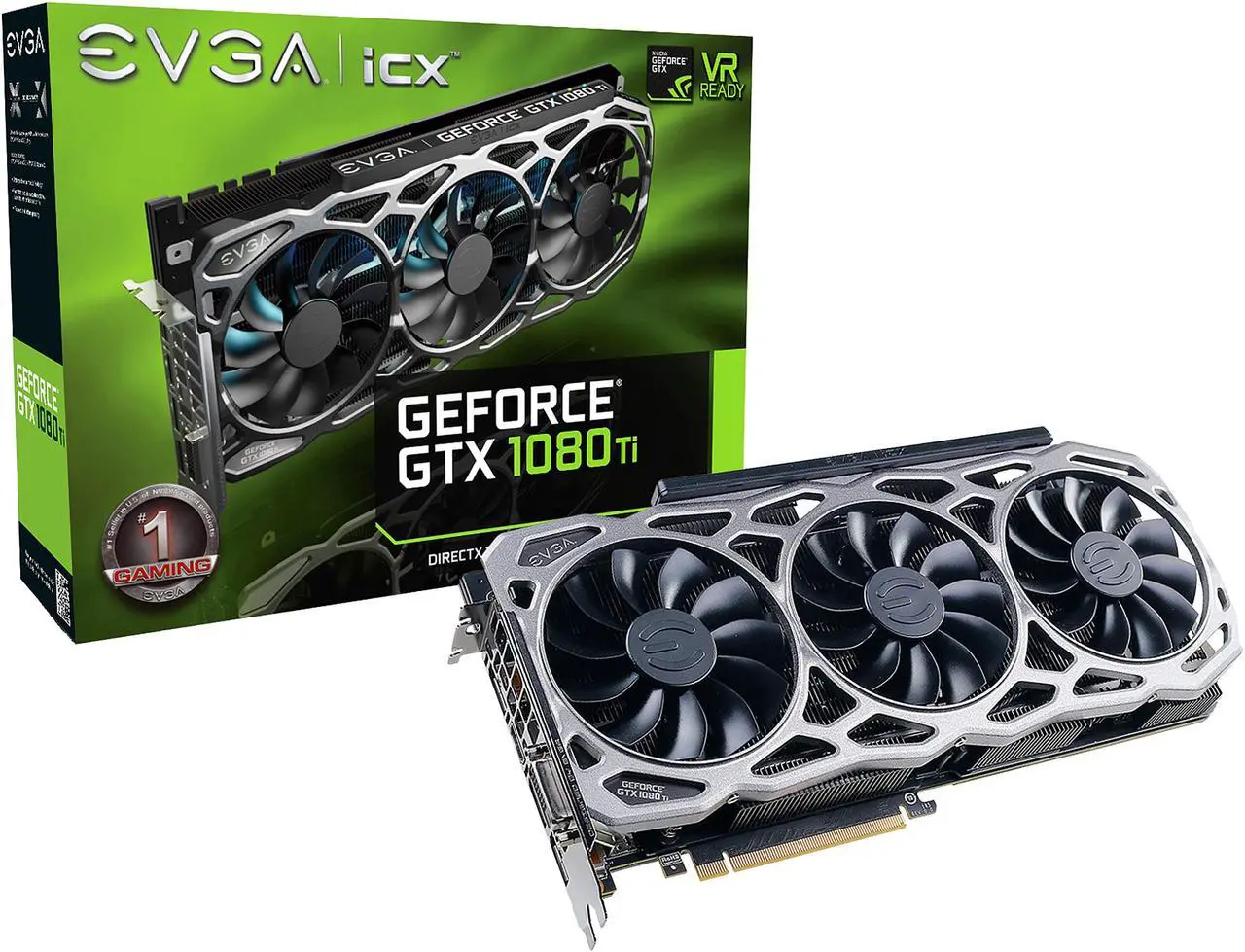 Alt view image 6 of 7 - EVGA GeForce GTX 1080 Ti FTW3 GAMING, 11G-P4-6696-KR, 11GB GDDR5X, iCX Technology - 9 Thermal Sensors & RGB LED G/P/M