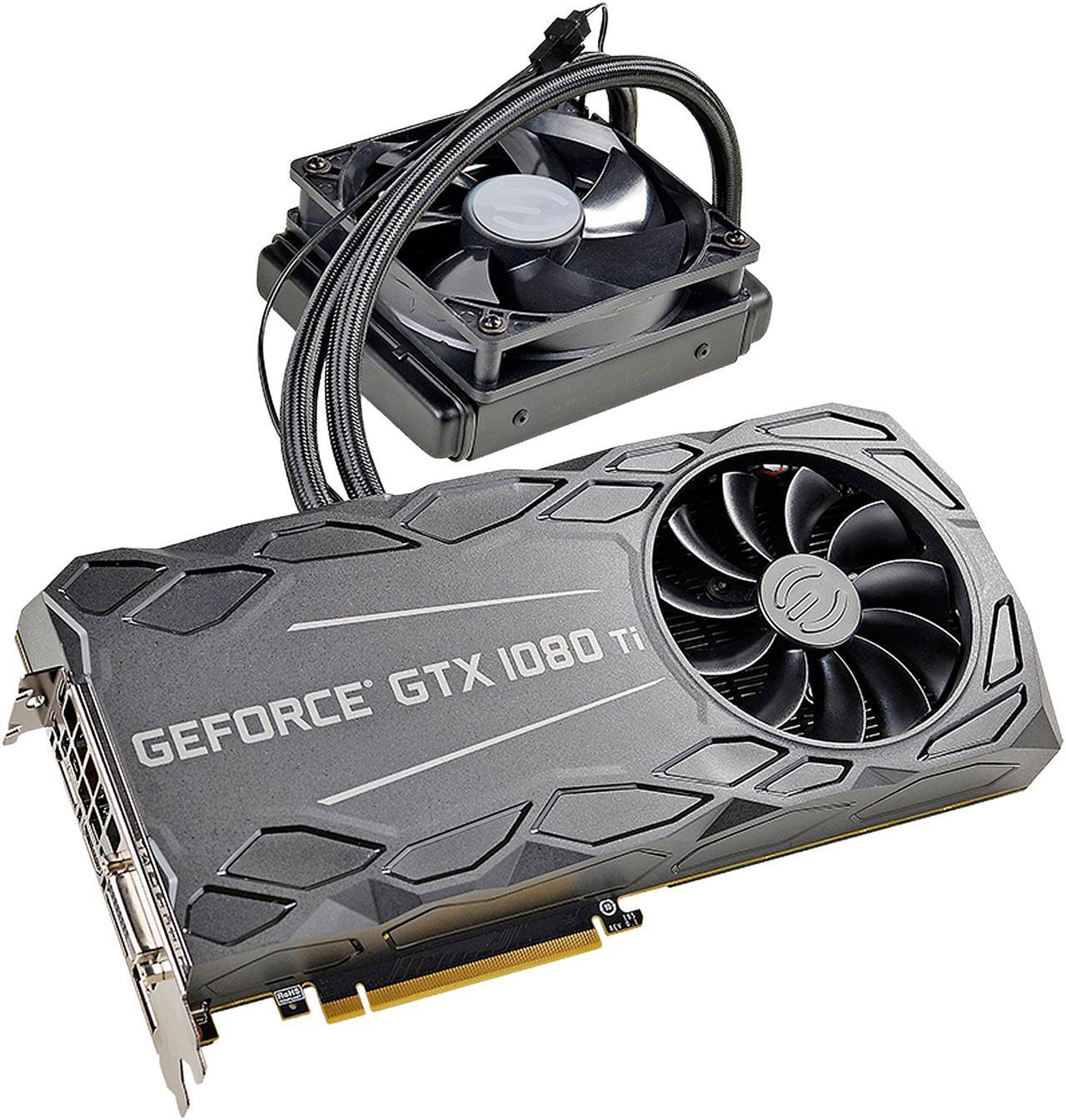 Main image of EVGA GeForce GTX 1080 Ti FTW3 HYBRID GAMING, 11G-P4-6698-KR, 11GB GDDR5X, HYBRID & RGB LED, iCX Technology - 9 Thermal Sensors