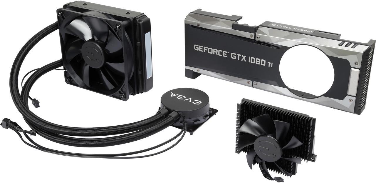 EVGA GTX 1080 Ti SC HYBRID Self-Contained / Plug & Play Waterblock Cooler 400-HY-5598-B1