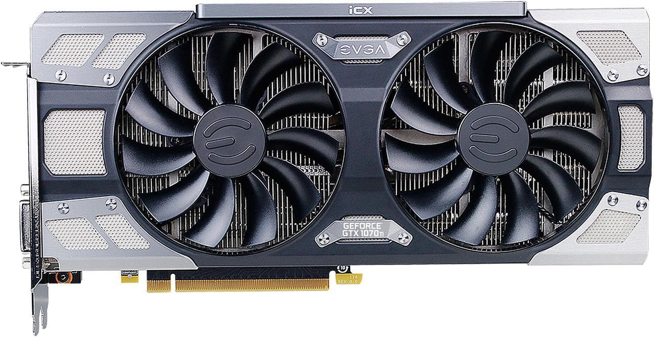 Main image of EVGA GeForce GTX 1070 Ti FTW2 GAMING 08G-P4-6775-KR, 8GB GDDR5 iCX - 9 Thermal Sensors & RGB LED G/P/M