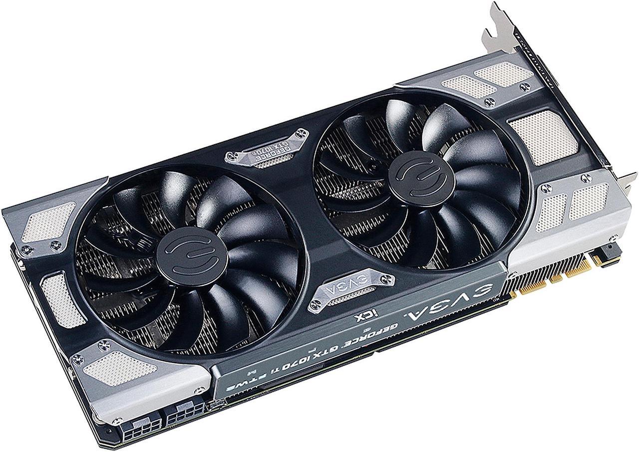 Alt view image 3 of 7 - EVGA GeForce GTX 1070 Ti FTW2 GAMING 08G-P4-6775-KR, 8GB GDDR5 iCX - 9 Thermal Sensors & RGB LED G/P/M