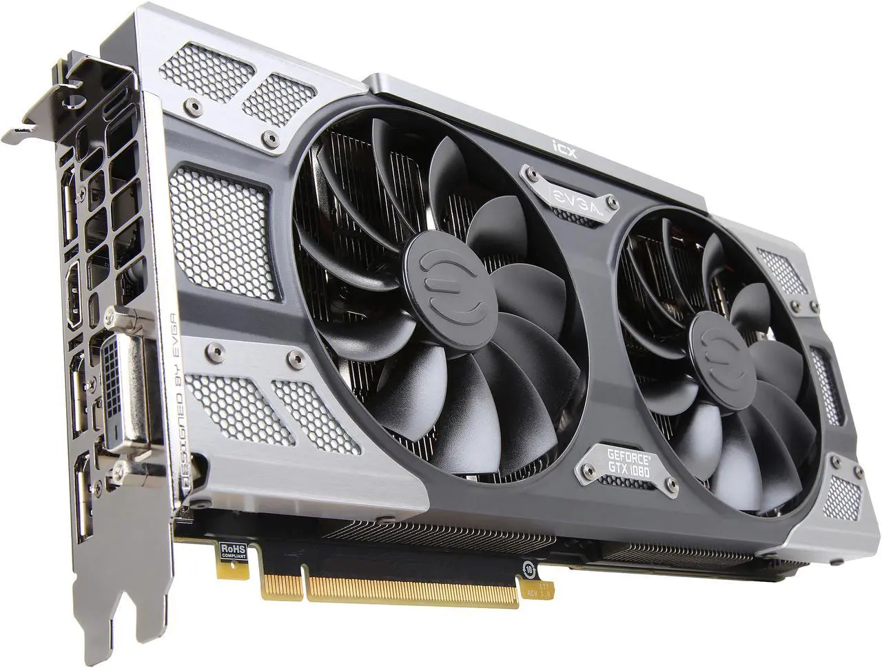 Main image of EVGA GeForce GTX 1080 8GB GDDR5X PCI Express 3.0 SLI Support Graphics Card 08G-P4-6684-KR