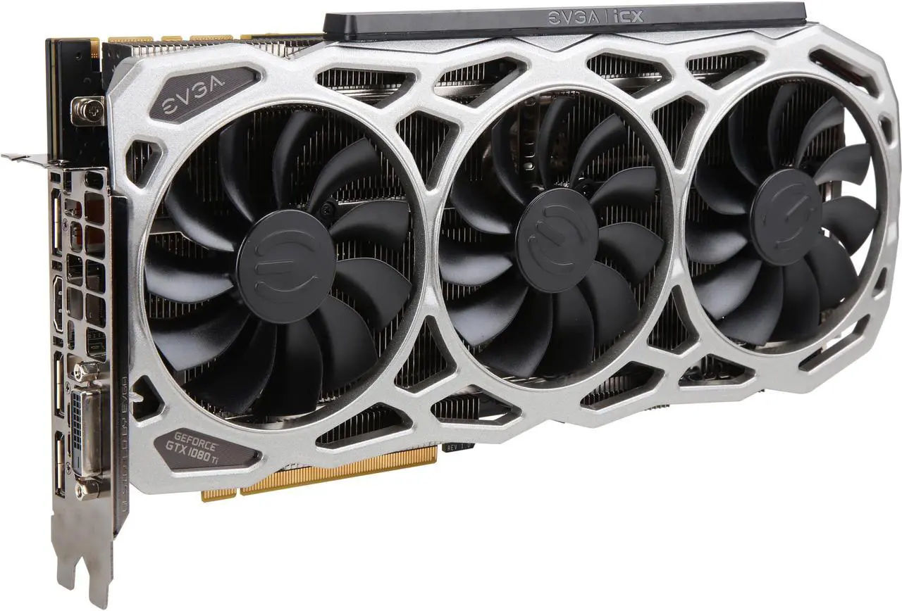 Main image of EVGA GeForce GTX 1080 Ti 11GB GDDR5X PCI Express 3.0 SLI Support Graphics Card 11G-P4-6696-RX