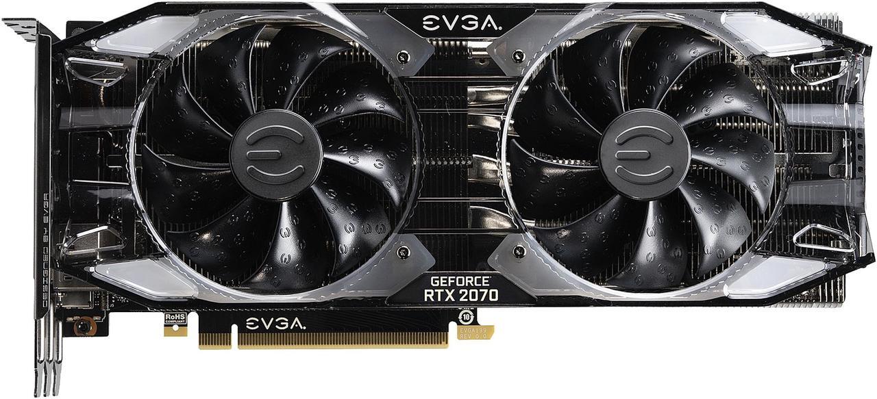 Alt view image 4 of 9 - EVGA GeForce RTX 2070 XC ULTRA GAMING, 08G-P4-2173-KR, 8GB GDDR6, Dual HDB Fans & RGB LED