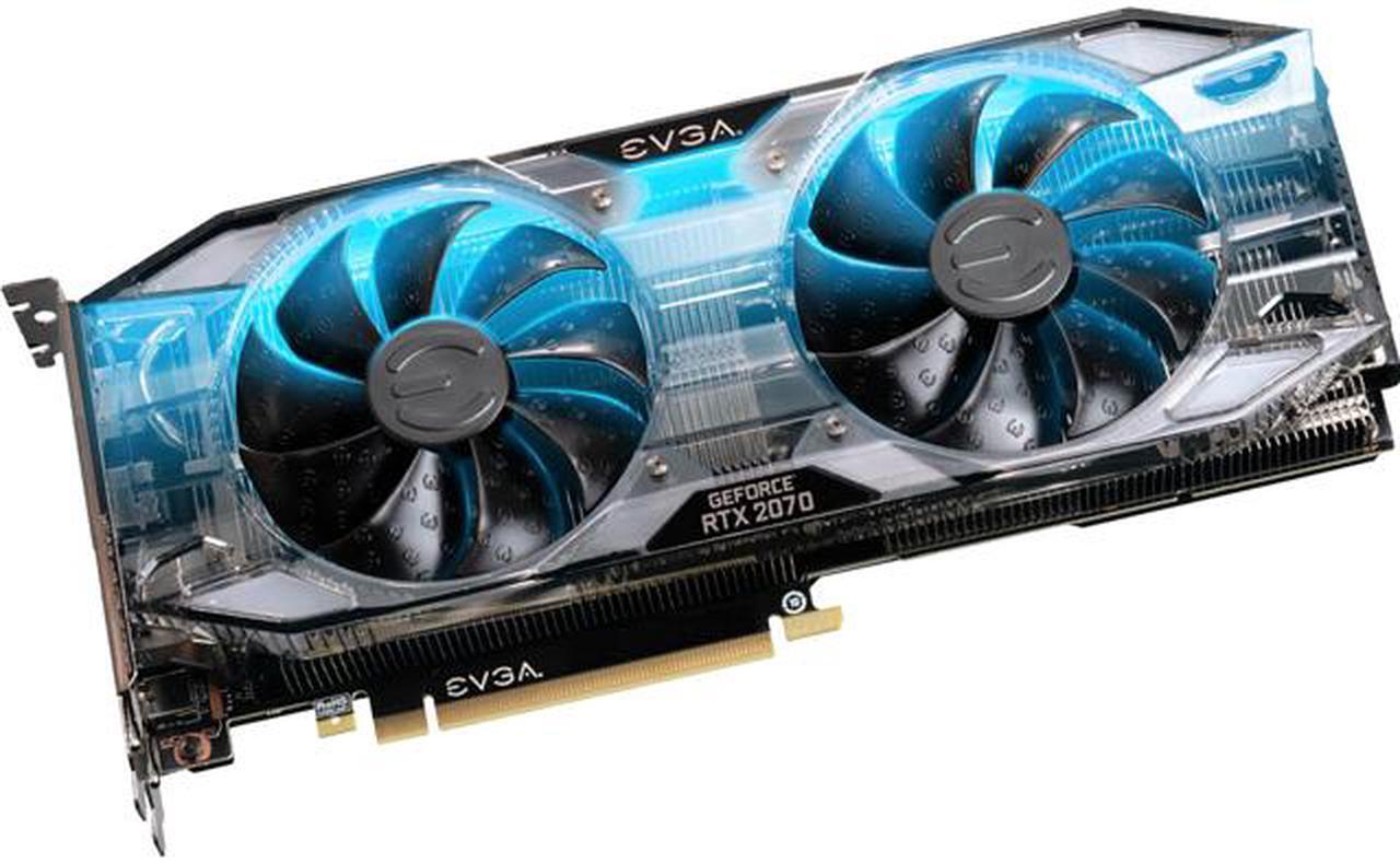 Main image of EVGA GeForce RTX 2070 XC GAMING, 08G-P4-2172-KR, 8GB GDDR6, Dual HDB Fans & RGB LED