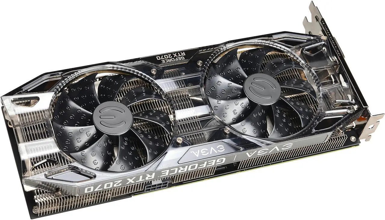 Alt view image 3 of 8 - EVGA GeForce RTX 2070 Black GAMING, 08G-P4-1071-KR, 8GB GDDR6, Dual HDB Fans