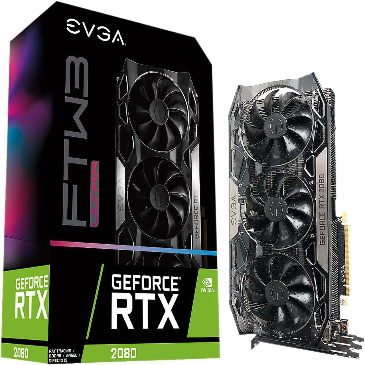 Alt view image 7 of 10 - EVGA GeForce RTX 2080 FTW3 ULTRA GAMING, 08G-P4-2287-KR, 8GB GDDR6, iCX2 & RGB LED