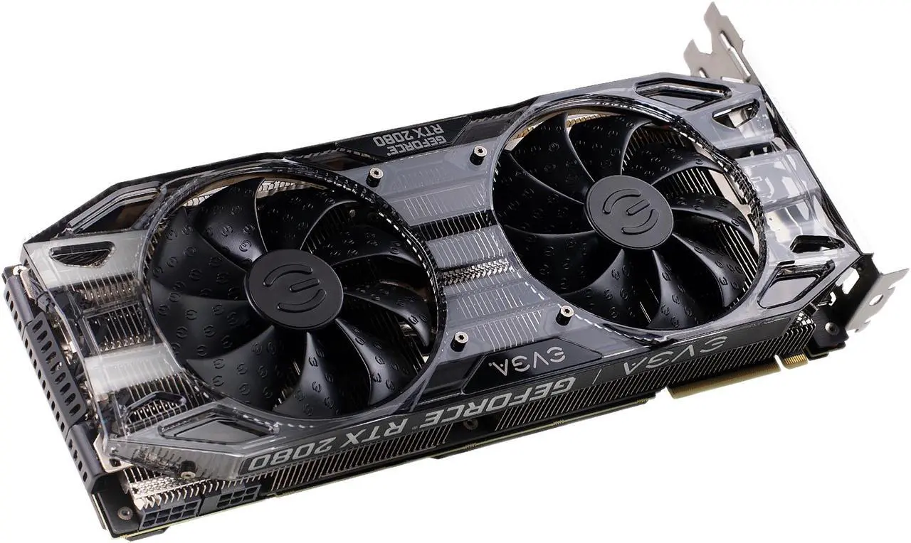 Alt view image 3 of 8 - EVGA GeForce RTX 2080 BLACK EDITION GAMING, 08G-P4-2081-KR, 8GB GDDR6, Dual HDB Fans & RGB LED