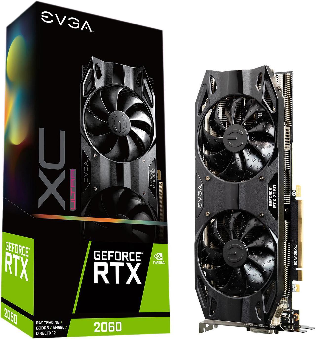 Alt view image 6 of 8 - EVGA GeForce RTX 2060 XC ULTRA GAMING, 6GB GDDR6, Dual HDB Fans Graphics Card 06G-P4-2167-KR