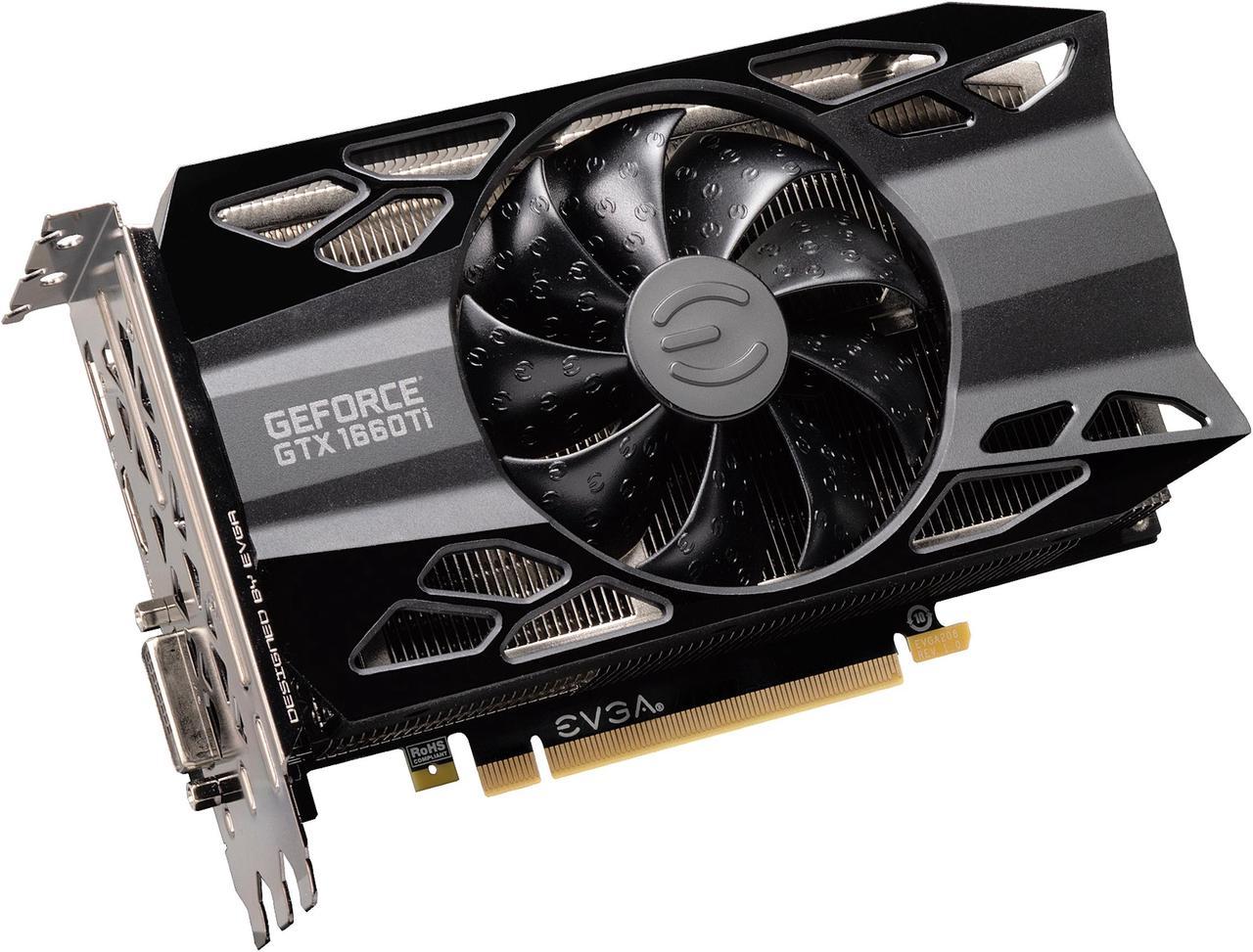 EVGA GeForce GTX 1660 Ti XC Black GAMING, 06G-P4-1261-KR, 6GB GDDR6, HDB Fan