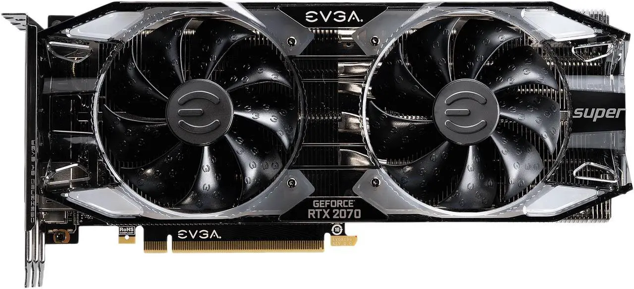 Alt view image 3 of 9 - EVGA GeForce RTX 2070 SUPER XC ULTRA GAMING, 08G-P4-3173-KR, 8GB GDDR6, Dual HDB Fans, RGB LED, Metal Backplate