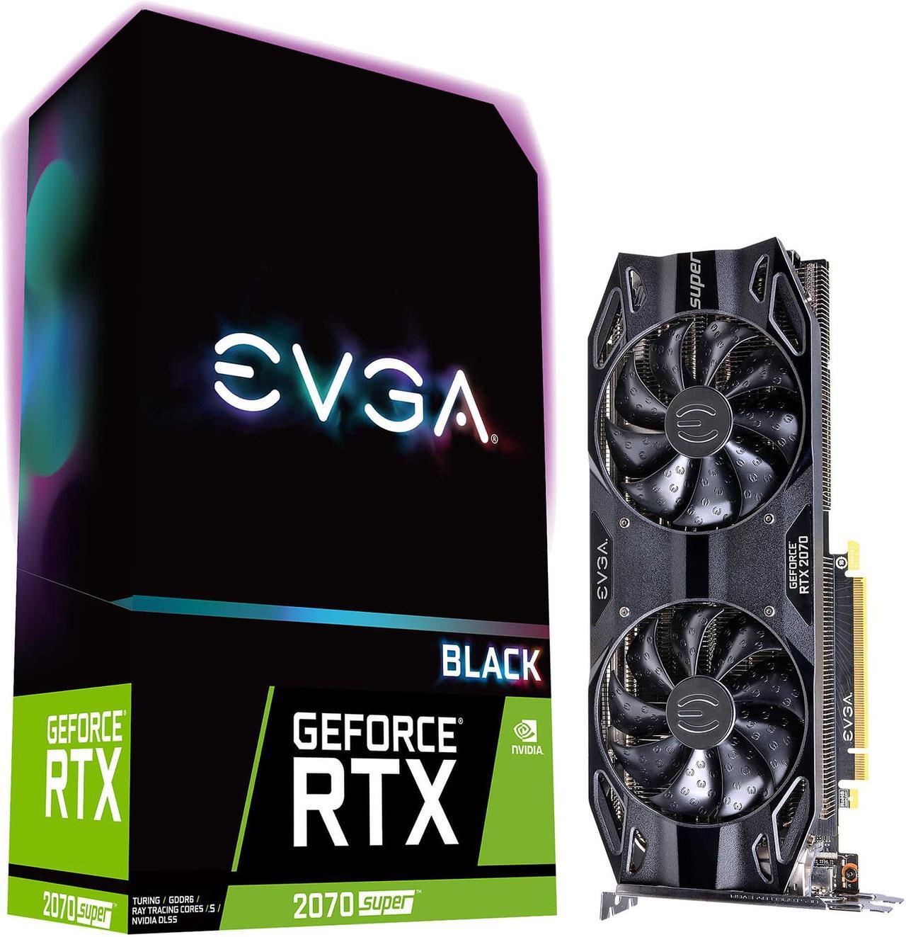 Alt view image 8 of 8 - EVGA GeForce RTX 2070 SUPER BLACK GAMING, 08G-P4-3071-KR, 8GB GDDR6
