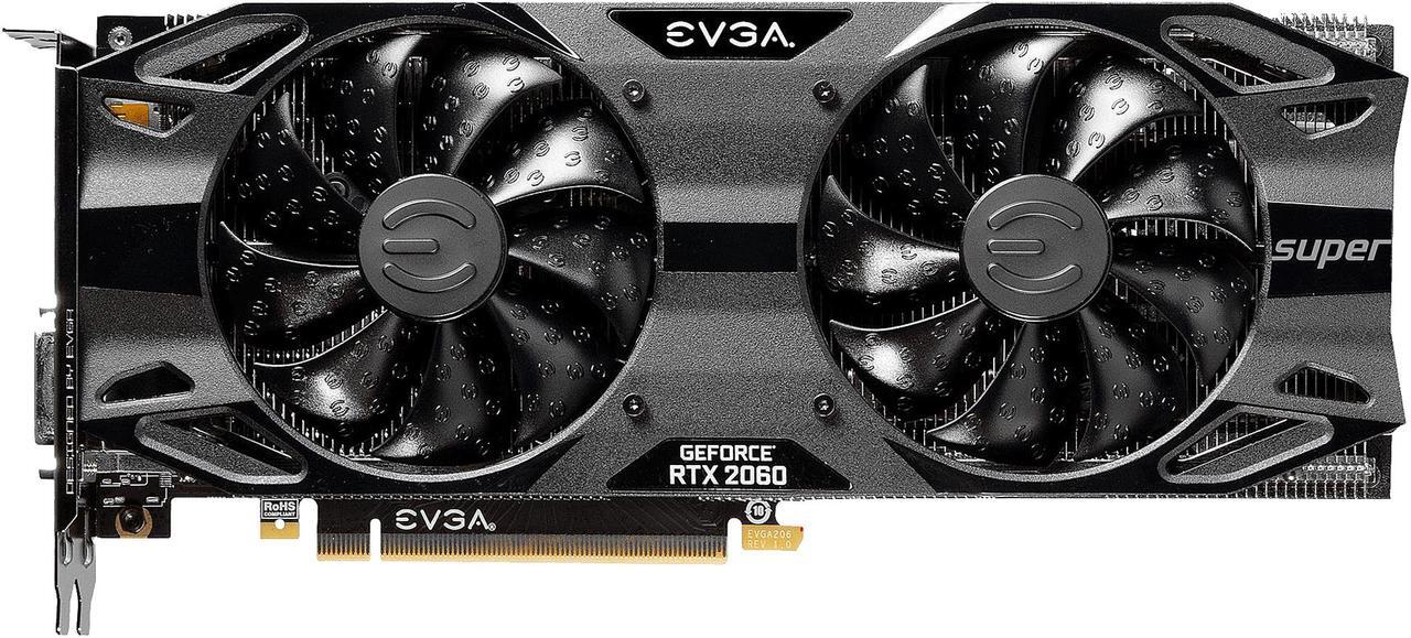 Alt view image 2 of 9 - EVGA GeForce RTX 2060 SUPER SC ULTRA GAMING, 08G-P4-3067-KR, 8GB GDDR6, Dual HDB Fans, Metal Backplate