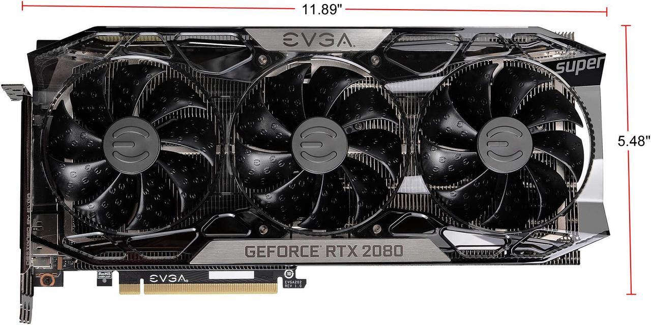 Alt view image 3 of 10 - EVGA GeForce RTX 2080 SUPER FTW3 ULTRA GAMING Video Card, 08G-P4-3287-KR, 8GB GDDR6, iCX2 Technology, RGB LED, Metal Backplate