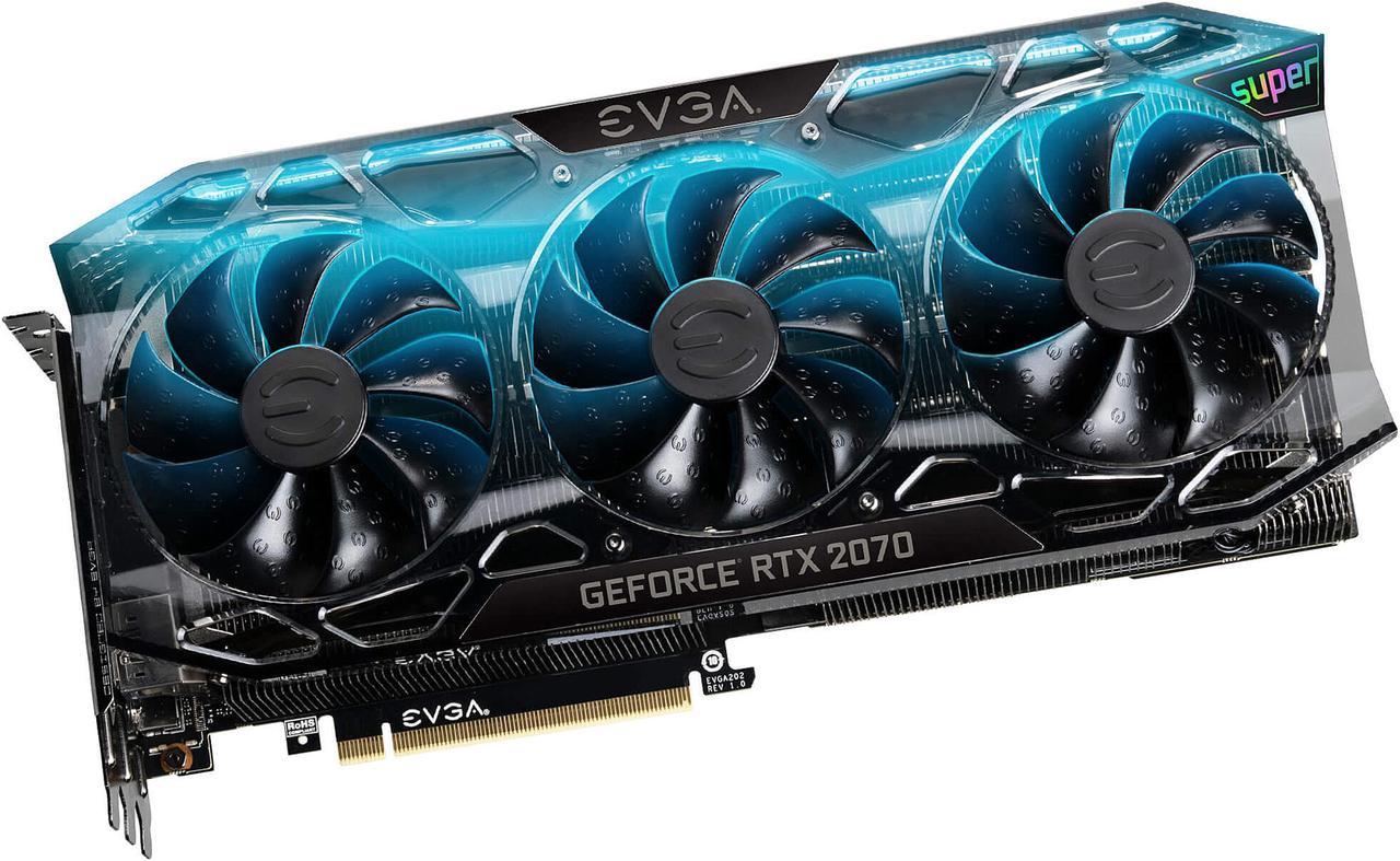 EVGA GeForce RTX 2070 SUPER FTW3 ULTRA+ Video Card, OVERCLOCKED, 2.75 Slot Extreme Cool Triple + iCX2, 65C Gaming, RGB, Metal Backplate, 08G-P4-3377-KR, 8GB 15.5 GHz GDDR6