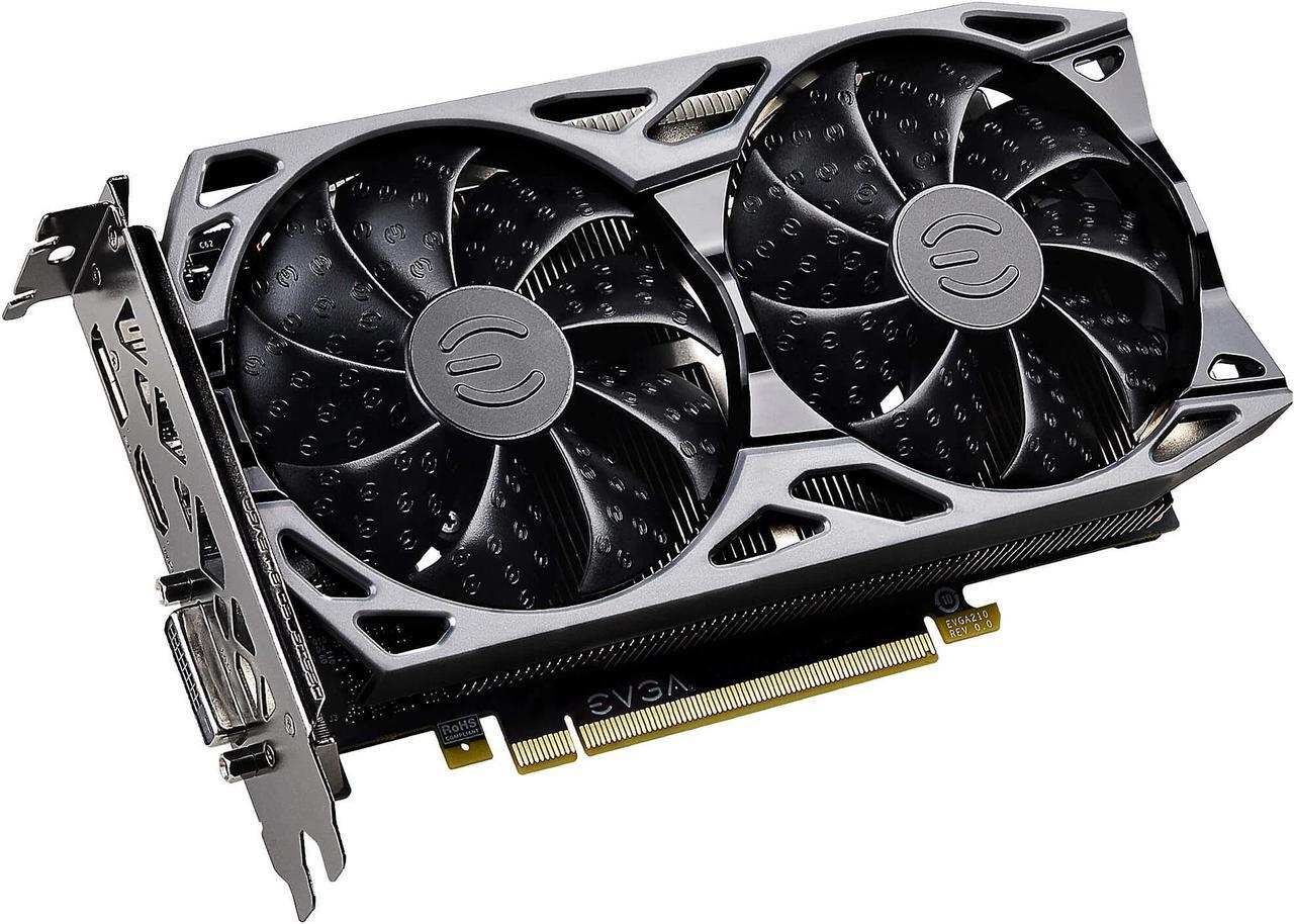 Main image of EVGA GeForce GTX 1660 SUPER SC ULTRA BLACK GAMING Video Card, 06G-P4-1066-KR, 6GB GDDR6, Dual Fan, Metal Backplate