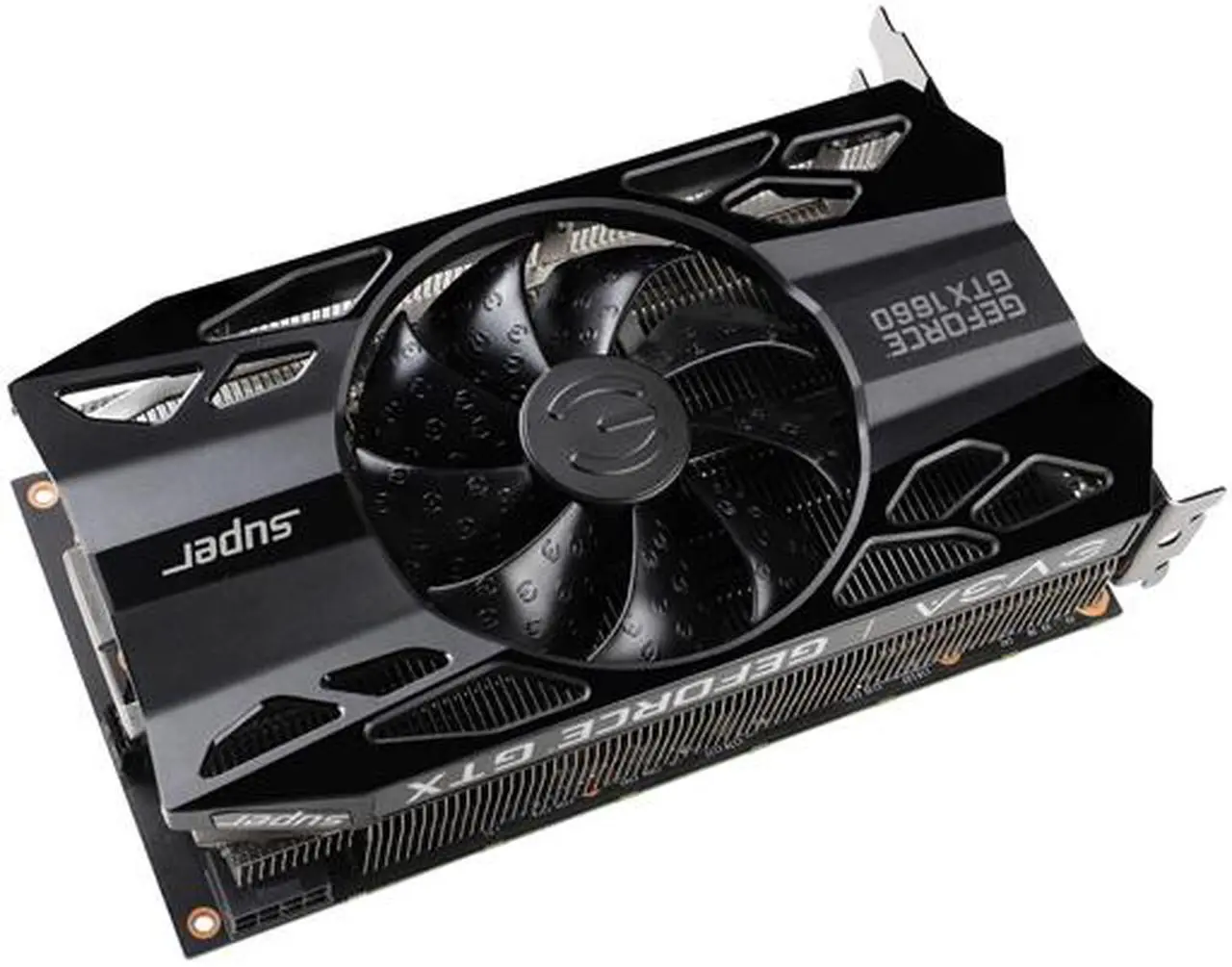 Alt view image 3 of 7 - EVGA GeForce GTX 1660 SUPER BLACK GAMING Video Card, 06G-P4-1061-KR, 6GB GDDR6, Single Fan