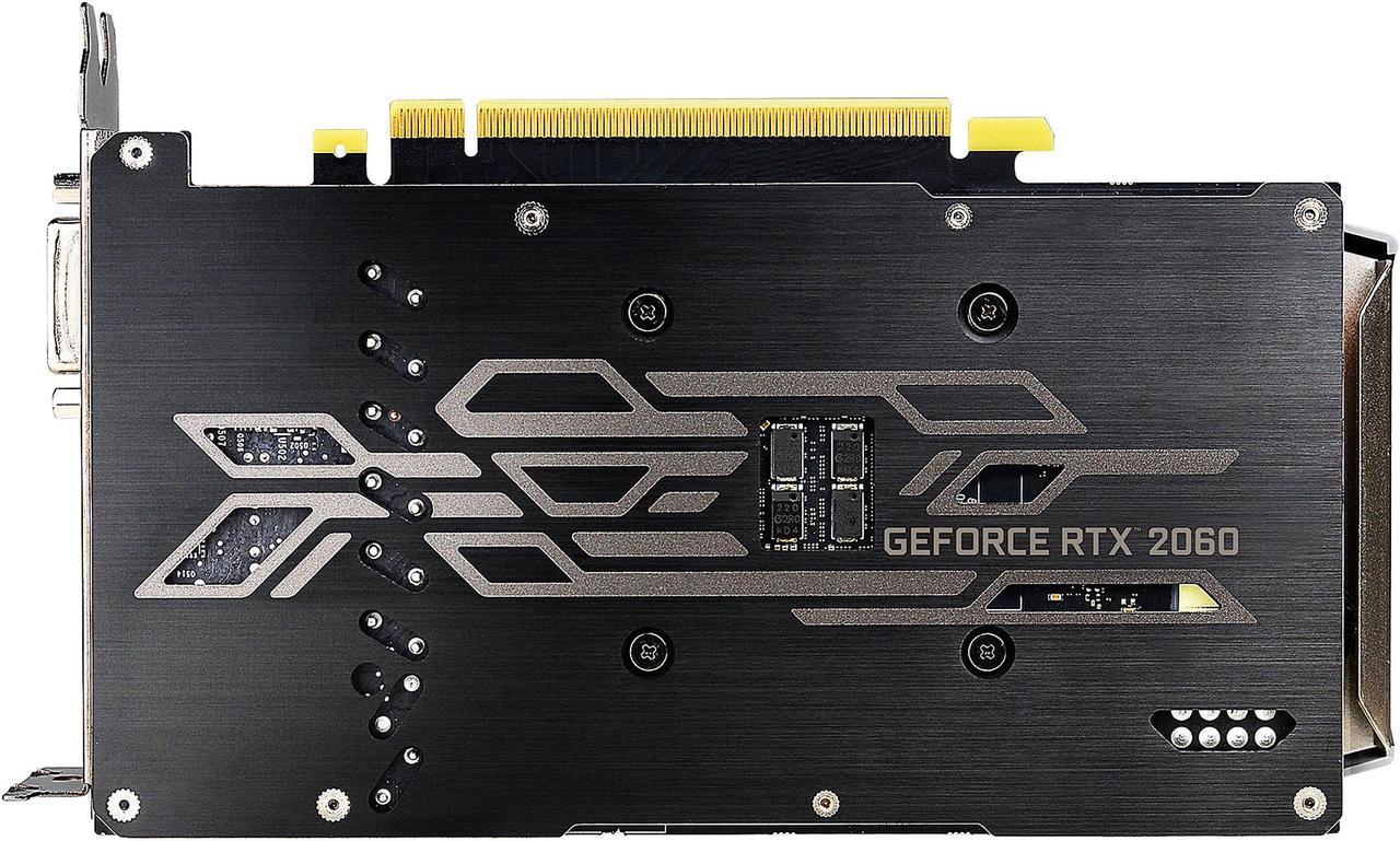 Alt view image 6 of 8 - EVGA GeForce RTX 2060 KO ULTRA GAMING Video Card, 06G-P4-2068-KR, 6GB GDDR6, Dual Fans, Metal Backplate