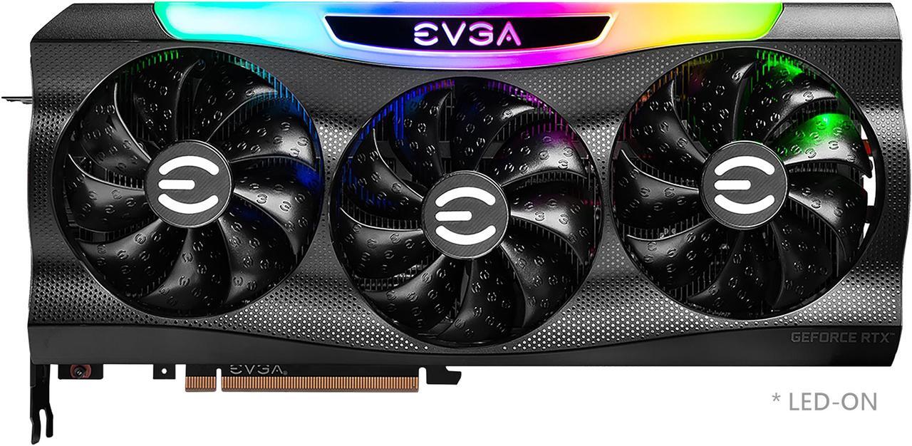 Main image of EVGA GeForce RTX 3080 FTW3 ULTRA GAMING Video Card, 10G-P5-3897-KL, 10GB GDDR6X, iCX3 Technology, ARGB LED, Metal Backplate, LHR