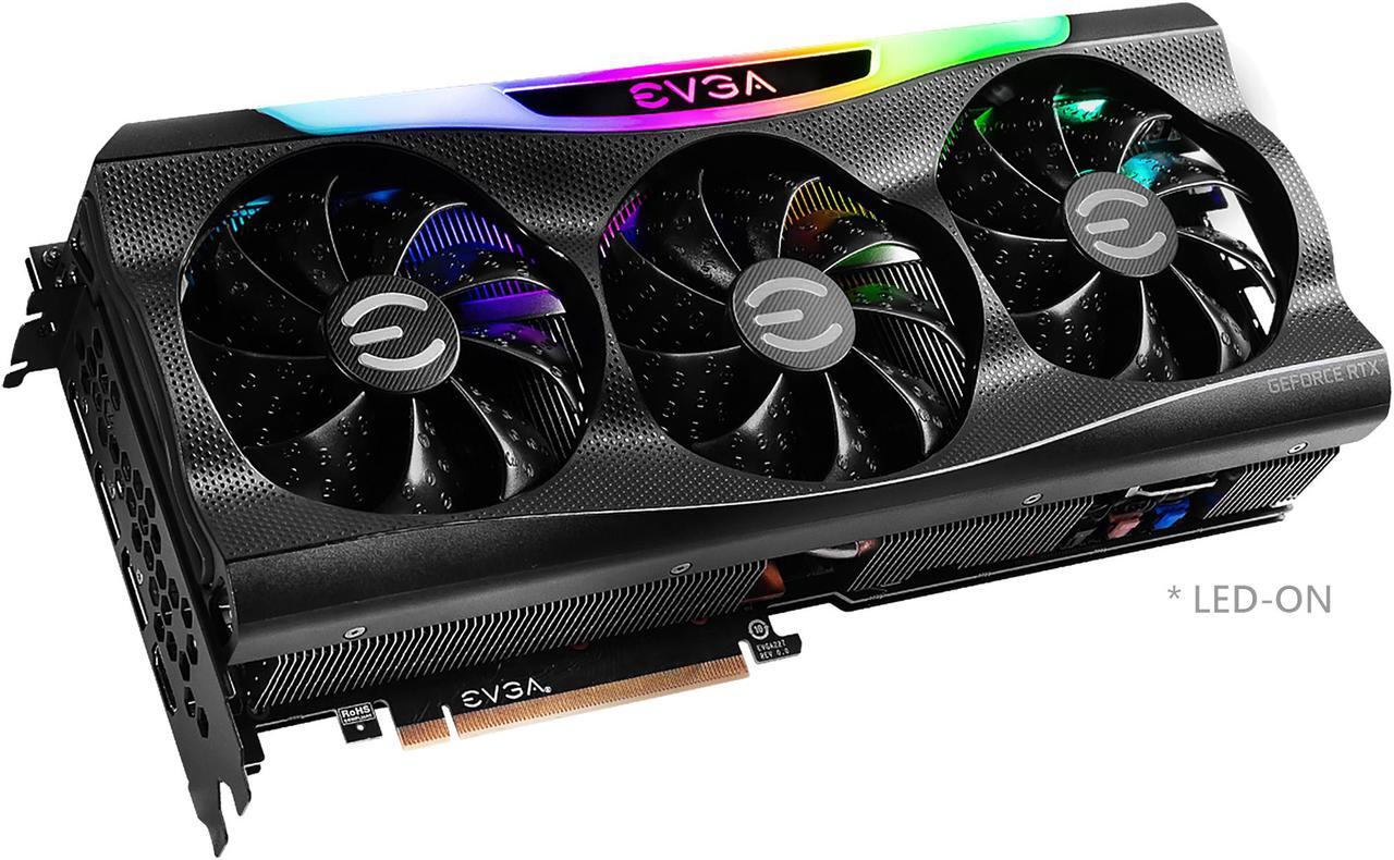 Alt view image 4 of 13 - EVGA GeForce RTX 3080 FTW3 ULTRA GAMING Video Card, 10G-P5-3897-KL, 10GB GDDR6X, iCX3 Technology, ARGB LED, Metal Backplate, LHR
