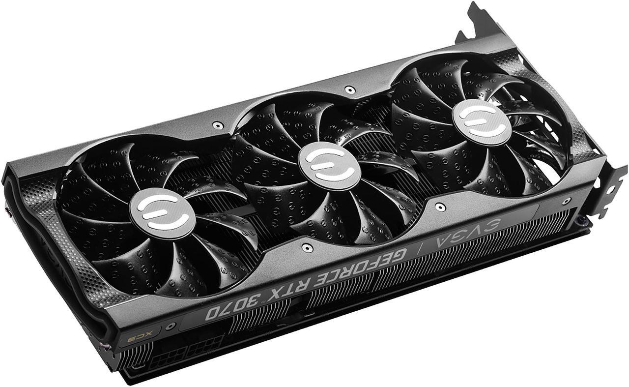 Alt view image 6 of 10 - EVGA GeForce RTX 3070 XC3 ULTRA GAMING Video Card, 08G-P5-3755-KL, 8GB GDDR6, iCX3 Cooling, ARGB LED, Metal Backplate, LHR