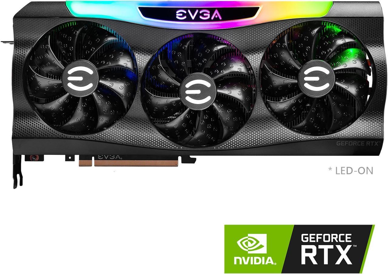 EVGA GeForce RTX 3080 Ti FTW3 ULTRA GAMING Video Card, 12G-P5-3967-KR, 12GB GDDR6X, iCX3 Technology, ARGB LED, Metal Backplate