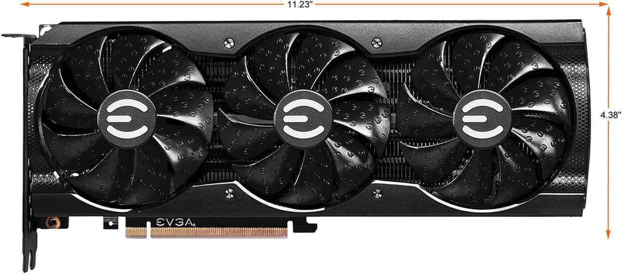 Alt view image 3 of 12 - EVGA GeForce RTX 3080 Ti XC3 ULTRA GAMING Video Card, 12G-P5-3955-KR, 12GB GDDR6X, iCX3 Cooling, ARGB LED, Metal Backplate